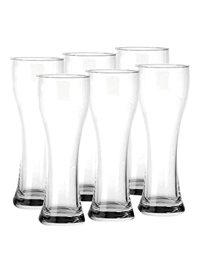 Ocean 6 Piece Classic Beer Glass Set, 300ml Capacity - Clear - Image 1